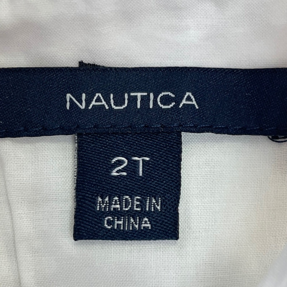 Nautica Girls Dress 2T‎ Navy Blue Sleeveless Nautical Knot Applique - Picture 2 of 3